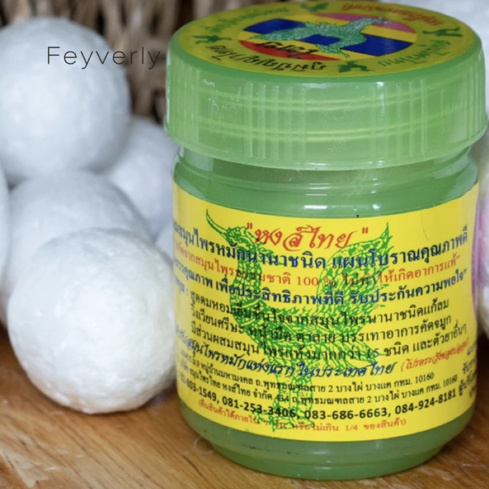 Wow Thai Inhaler Hong Thai Herb Brand Herbal Inhaler (Green) Hong Thai 10 g Best Seller for Wholesales from Thailand