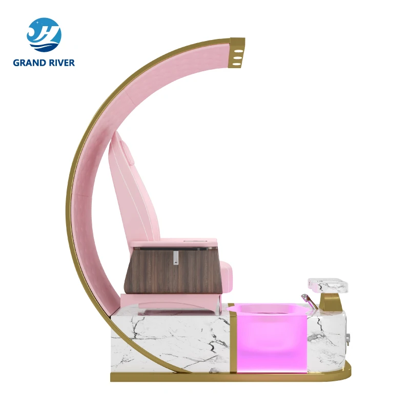 Beauty nail salon furniture electric spa massage chair foot bath spa pedicure and manicure chairs with heating function