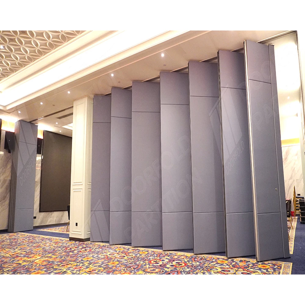 Sliding Aluminium Soundproof Wall Partition Soundproof portable wall hotel room partition