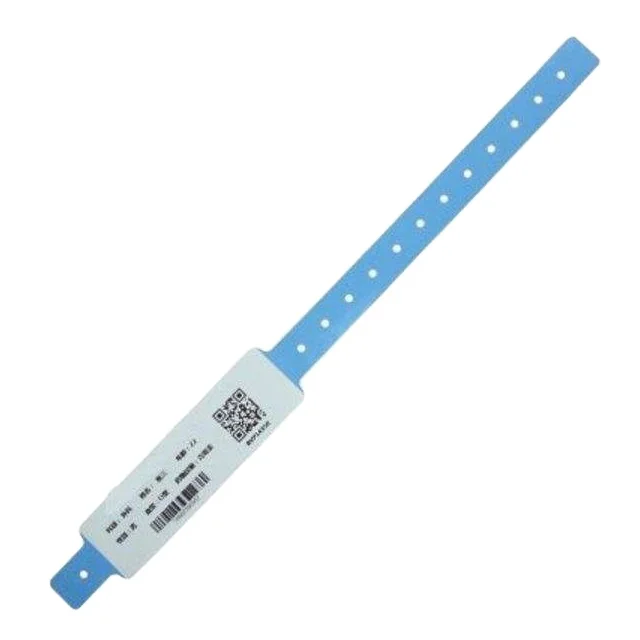 high quality bracelet waterproof disposable medical plastic hospital adult wristband