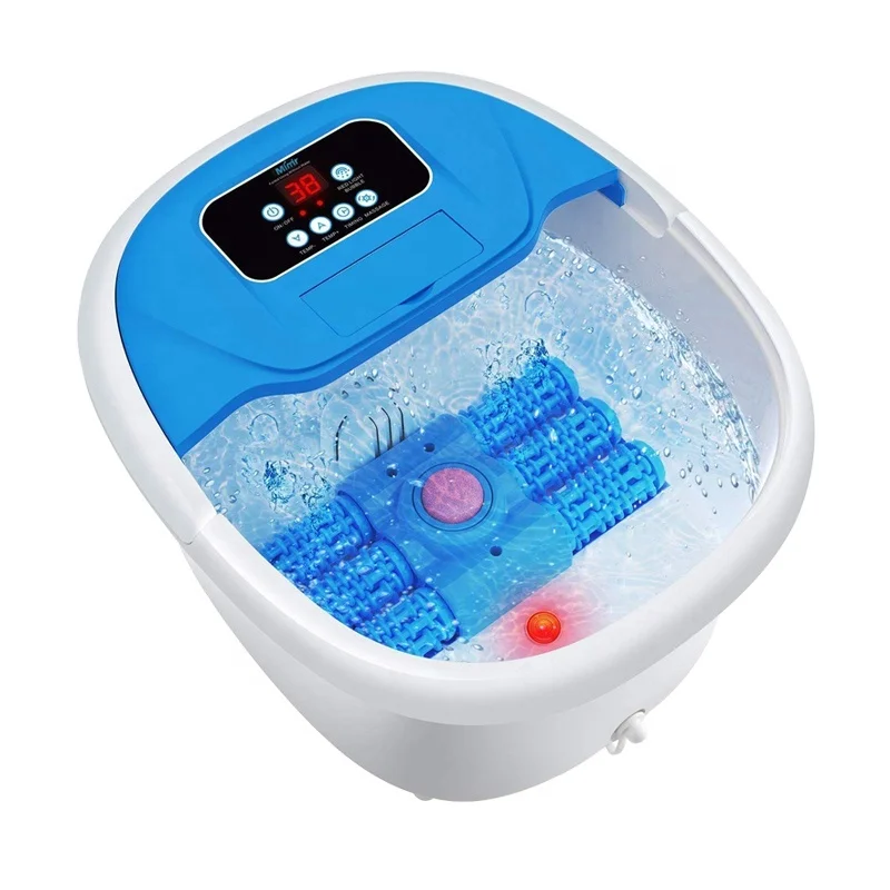 OEM Electric Bubble Infrared Motorized Machine Rotating Pedicure Foot Soaking Spa Massage Bucket