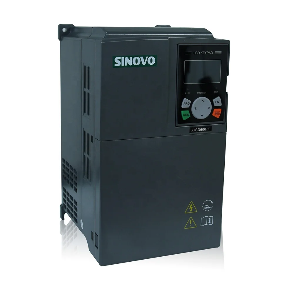 Made in China SINOVO 220V Single  Phase Input to 3 Phase Output 3 HP 2.2KW VFD for Mask Machine Application