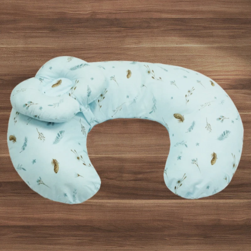 Breastfeeding Baby Support Pillow With Head Positioning Tray Nursing Pillow for Boys & Girls Newborn Infant Feeding Pillow