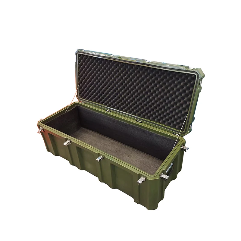 Heavy duty hardware plastic rotomolded tool case simplicity military tool box