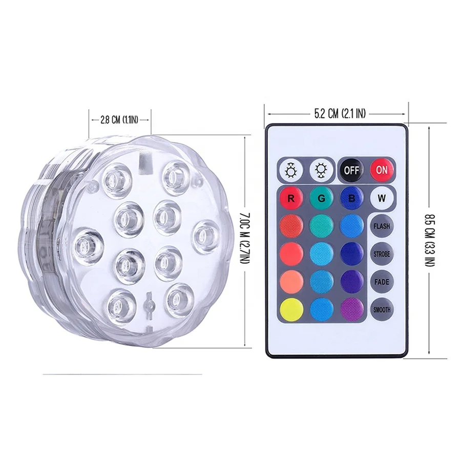  Biumart RGB 24 кнопки 16 видов цветов Пульт дистанционного управления 2021 новый продукт плавательный бассейн водонепроницаемая со светодиодной