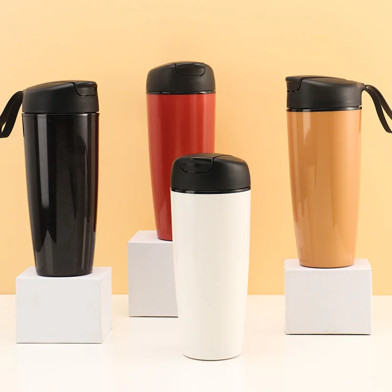 New designed thermos with large capacity coffee and waterbottle  hand carry belt bottle