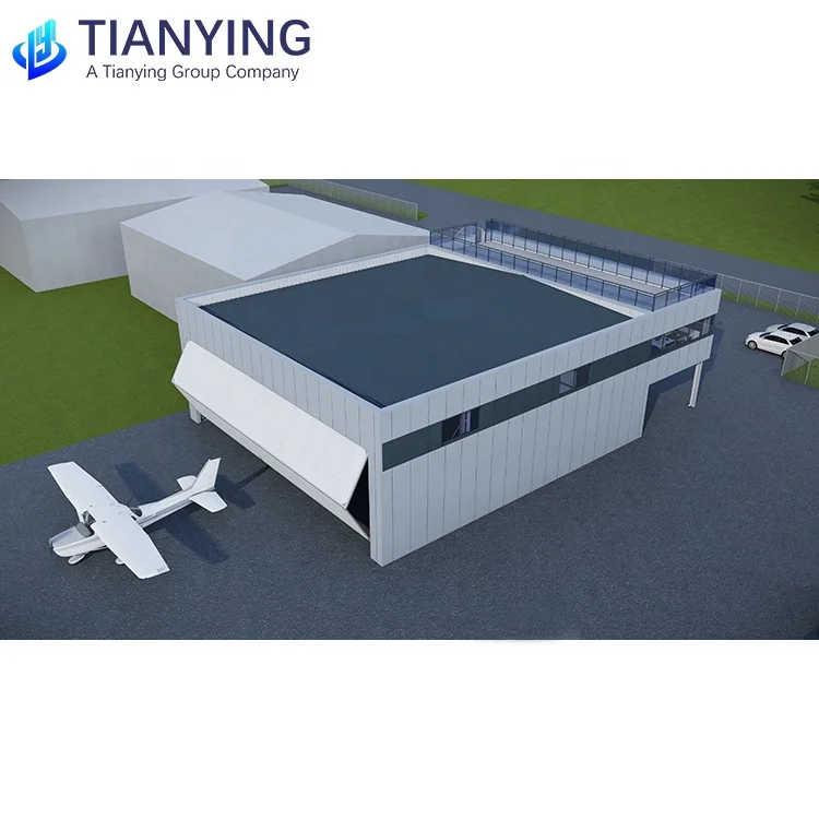 Latest Design American steel structure hangar with mezzanine viewing platform