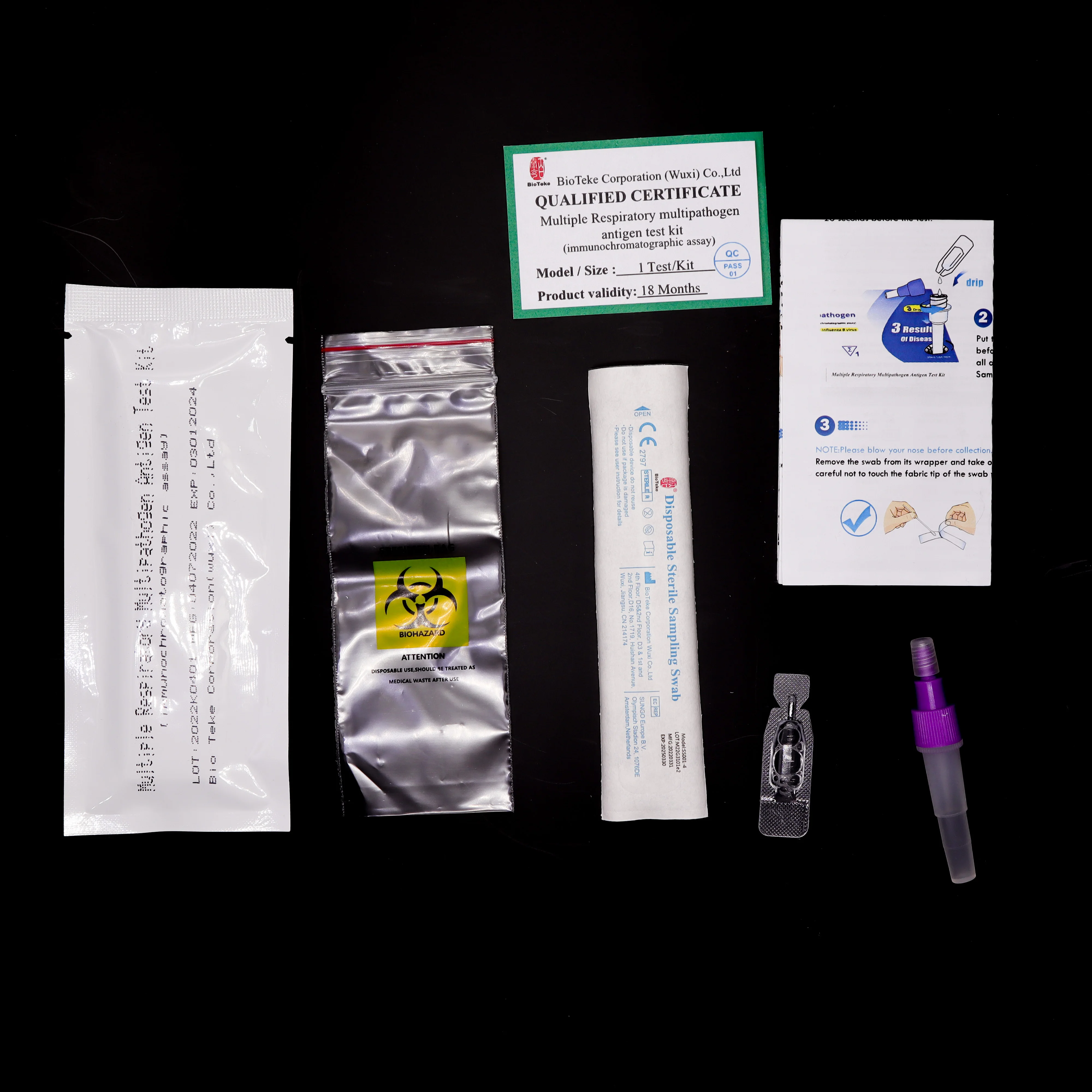 Influenza a&b rapid test kit Antigen Rapid Home Selftest Manufacturers flu Antigent Test Kit
