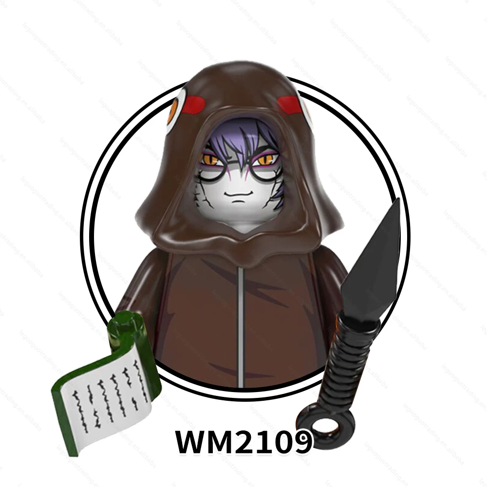 WM6108 Японские Аниме фигурки Uzumaki Senju Hashirama пластиковые Juguetes DIY наборы строительных блоков Детские игрушки для детей