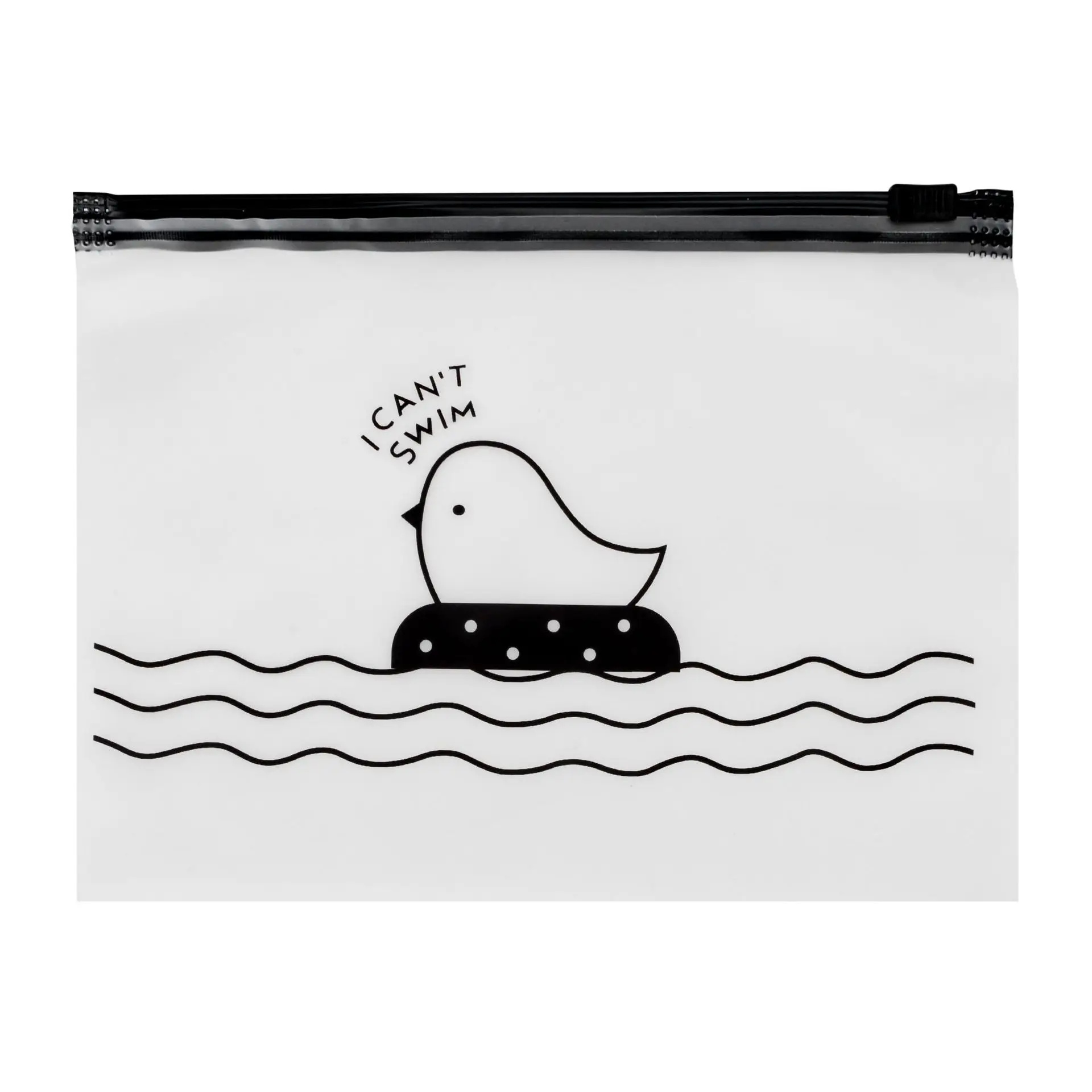 Zipper bag chicken semi-transparent storage hair rope hair band bag Environmentally pen bag manufacturers supply Environmentally