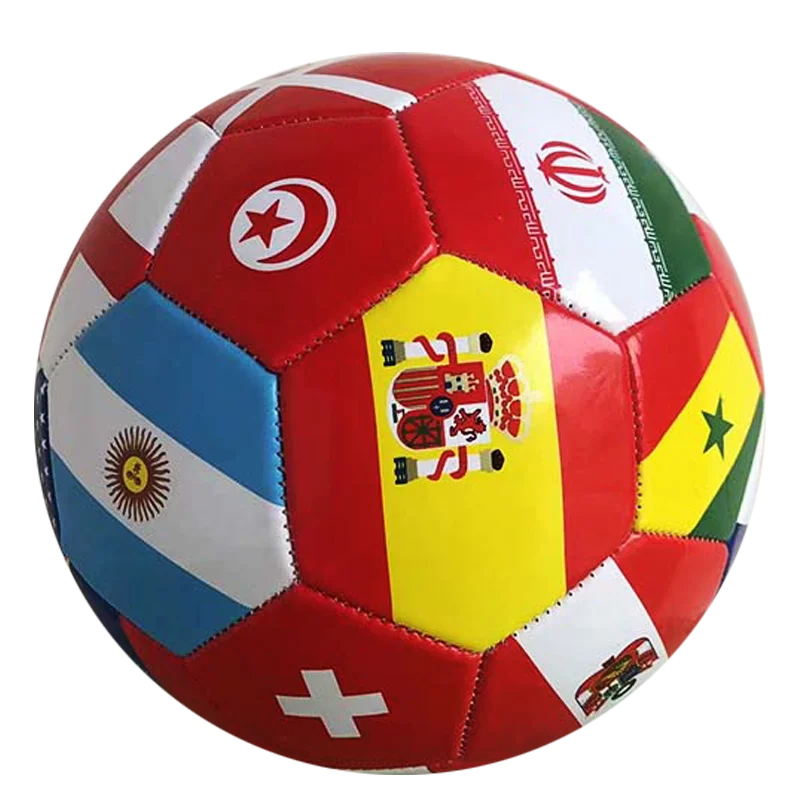 Country Flag soccer ball logo could be printed machine stitched pvc/pu/tpu soccer ball/football