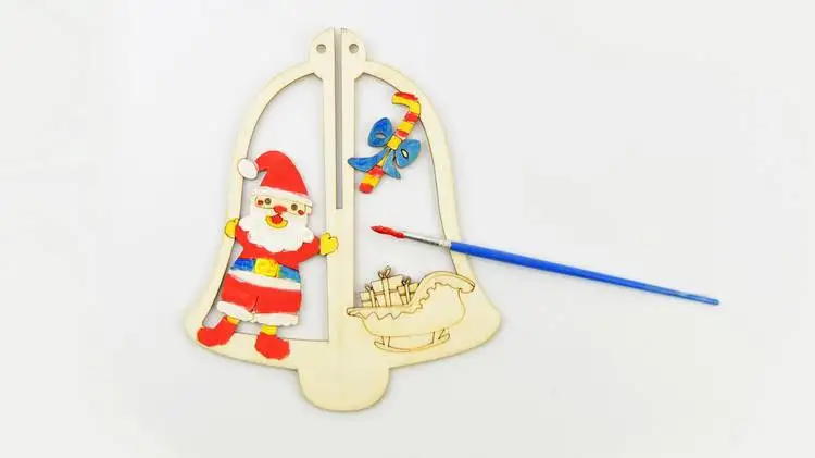 
Hot Selling Cheap Custom Carving Craft Christmas Ornament Wood For Kids 