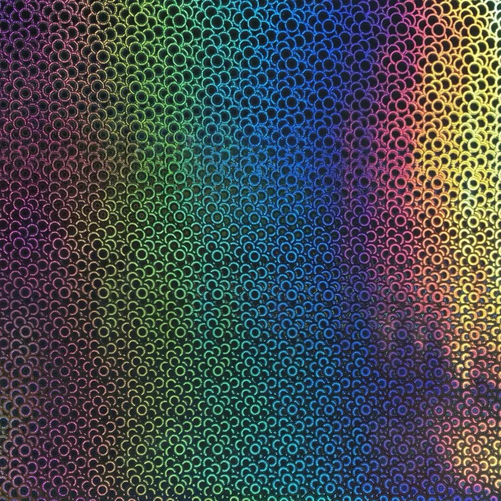 Special Unique Holographic Metallic Strips Pattern Heat Transfer Stretchy Film