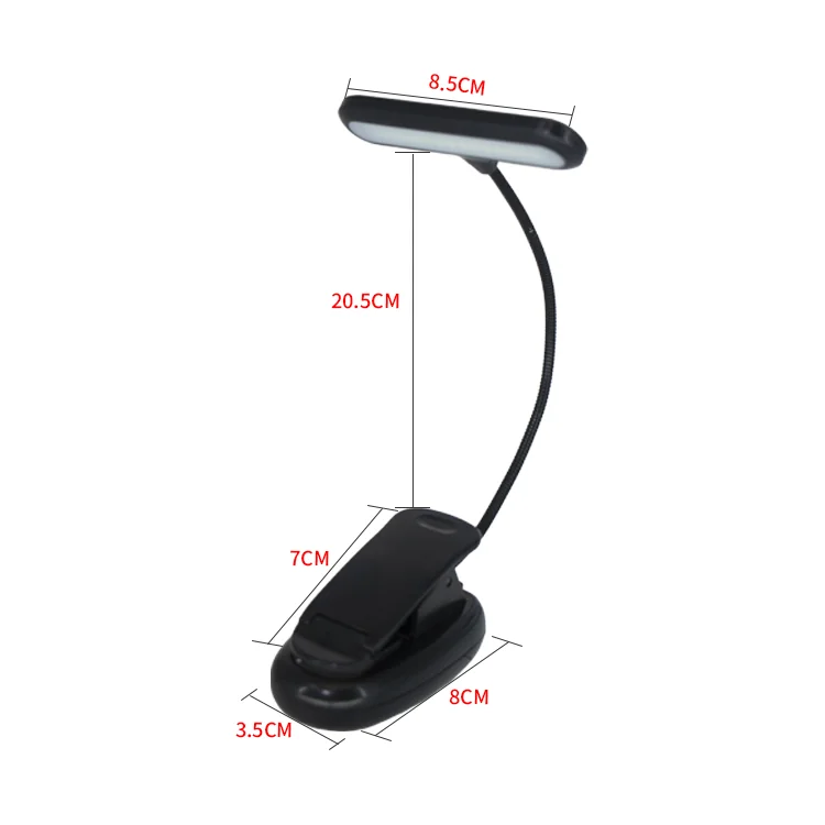 new book light for reading in bed rechargeable music stand light usb with 14 led light