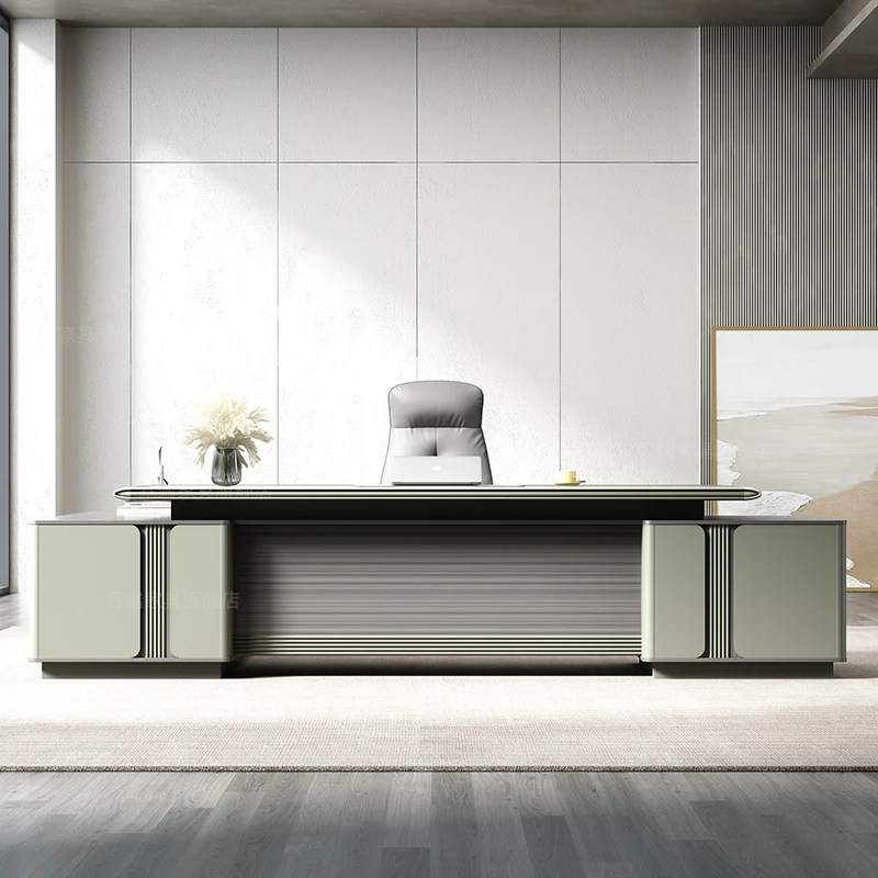 luxury manager desk melamine L shape executive office desk office furniture boss table design