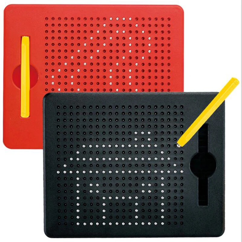 Educational Magnetic Drawing Board Toy With Beads And Magnet Stylus Pen