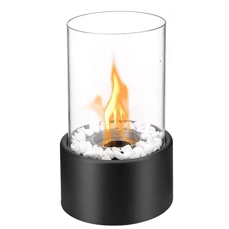 Ur-health Tabletop Fireplace, Portable Ventless Liquid Bio-Ethanol Fireplace, Modern Elegant Tabletop Smokeless Fire Pit