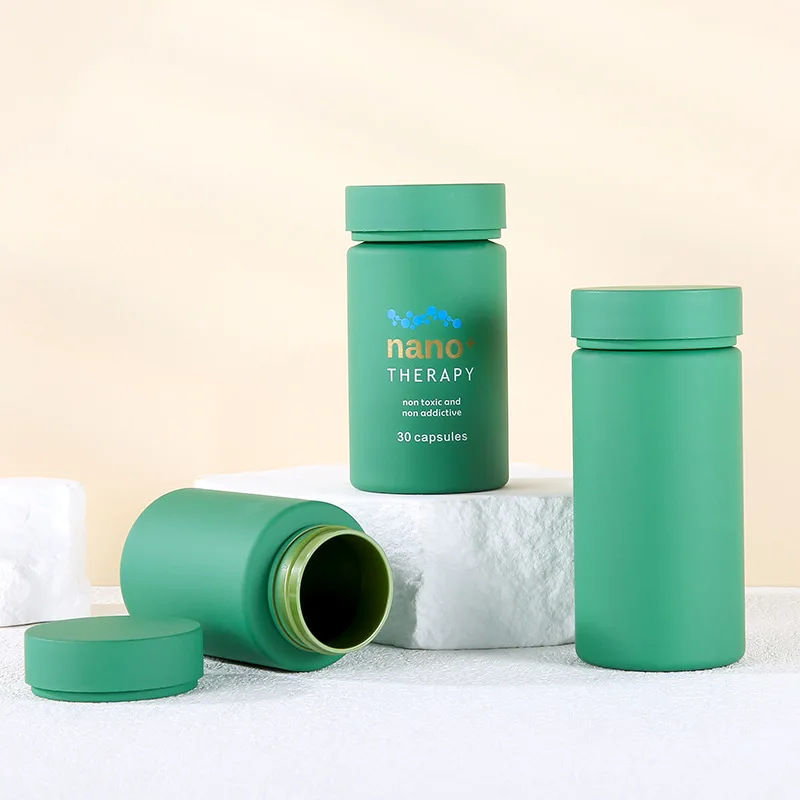 Customized Logo Printing Pharmacy Pharmaceutical PET Vitamin Capsule Container Pill Supplement Tablet Bottle Packaging