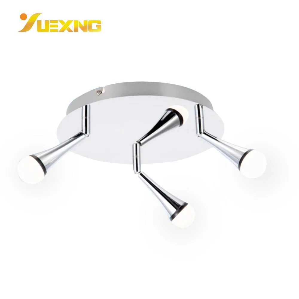 
luxury iron led mount ceiling spot light twin double head lamps spotlight 