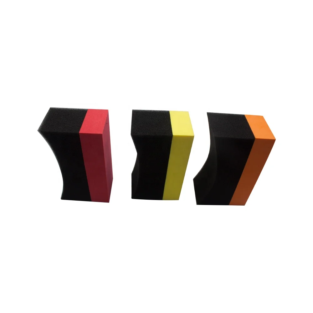 Waxing Hex Grip Applicator  Tire Sponge  Tire Shine Applicator Durable  waxing sponge