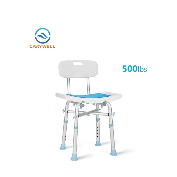 Tool Free Adjustable Aluminum Hospital Patients Chairs Bathroom Chair for Adult Bath