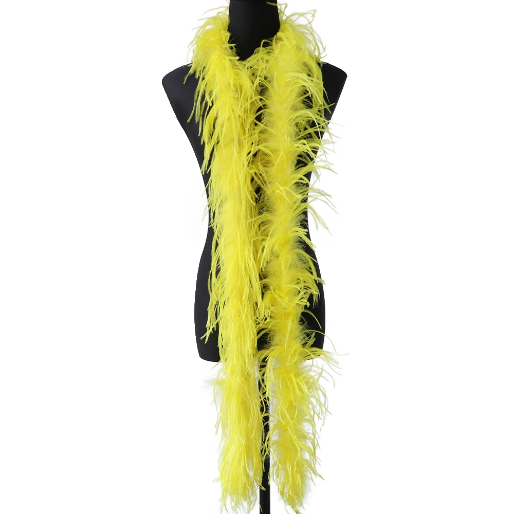 Factory supply best-selling wholesale cheap 28 color 2m single layer (short) ostrich feather party clothing