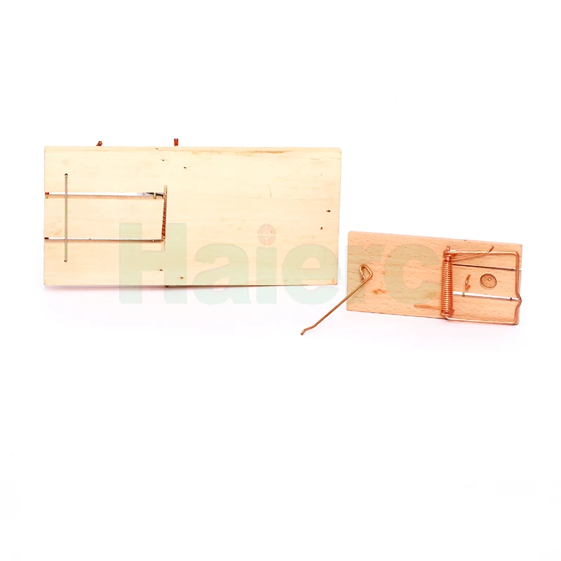 Haierc Wholesales Humane Snap Rat Trap Rodent Mousetrap House Warehouse Indoor Wood Mouse Trap