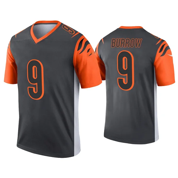 Мужская белая игровая футболка № 9 Джо Бору, Оригинальная футболка в масштабе 1:1 для американского футбола, одежда для регби, футболки, одежда для регби