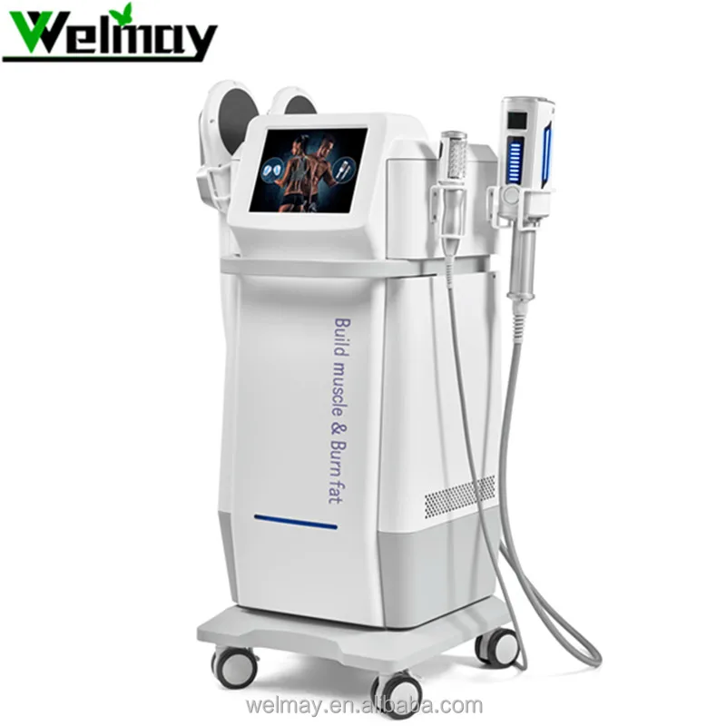 Newest OEM ODM Factory Price 4 Handles Ems Slim RF Muscle Sculpting Machine Body Neck Massage Face Roller Massager