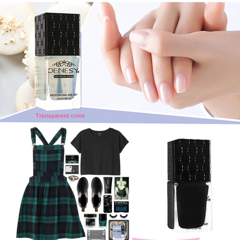 New water based warm female peel off durable natural clear quick dry nail polish