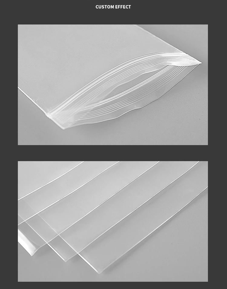 Small Zip Lock Bag clear poly reclosable zip lock storage plastic bags for jewelry or candy