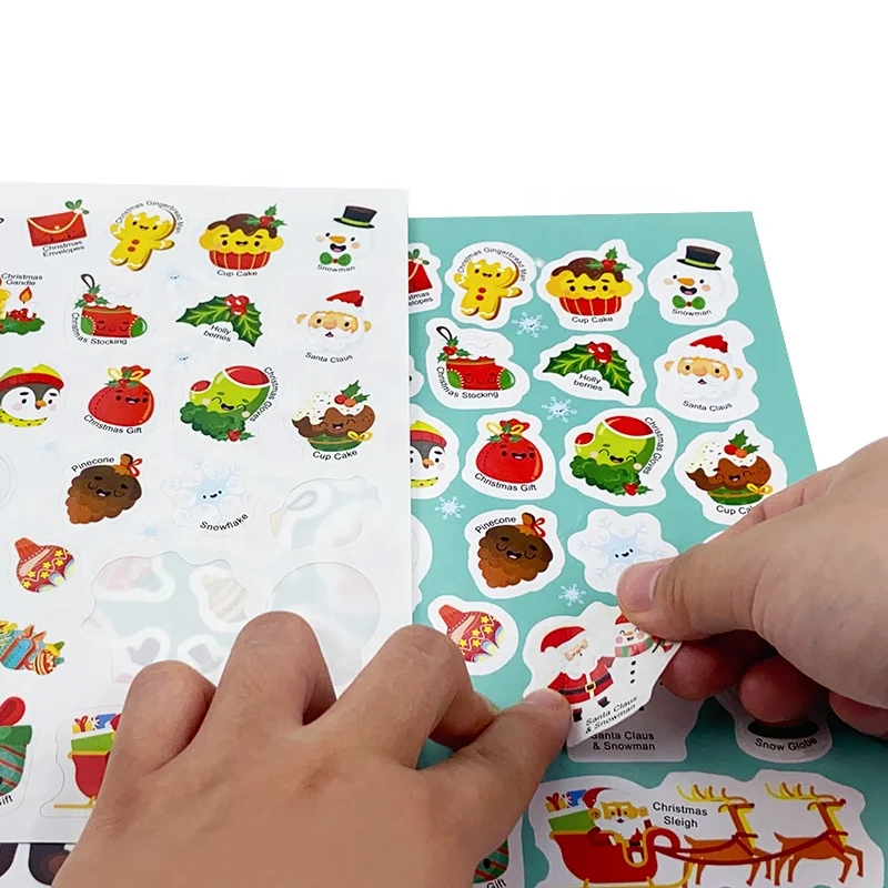 Professional china printer Durable  Book Removable Stickers Lovely Kids Portable Static Sticker Book