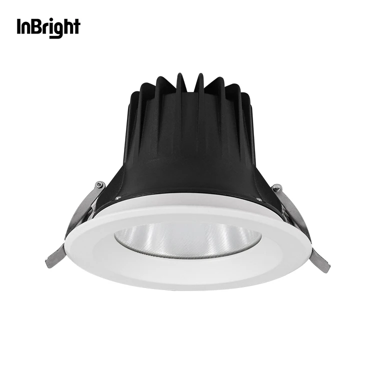 Wide Beam 60 Degree Anti Glare IP65 Waterproof LED Downlight 18W Die-casting Aluminum Recessed Ceiling SMD Down Light