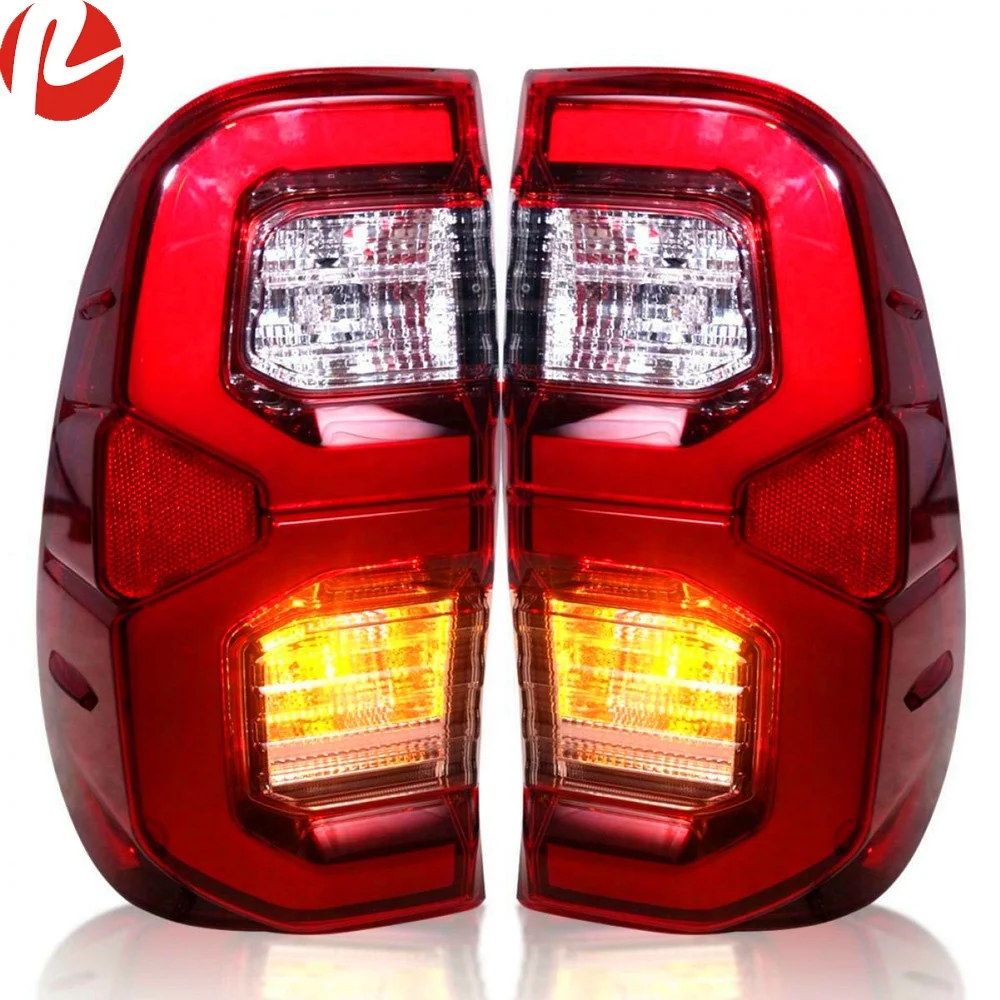 New LED Tail Light For Hilux Revo 2015-2021 Red Rear Back Braking LED tail lamp 203-200-131