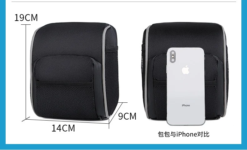 2023 new design factory custom   bike pannier bag running cycling holder bike phone bag bicycle accessories bags