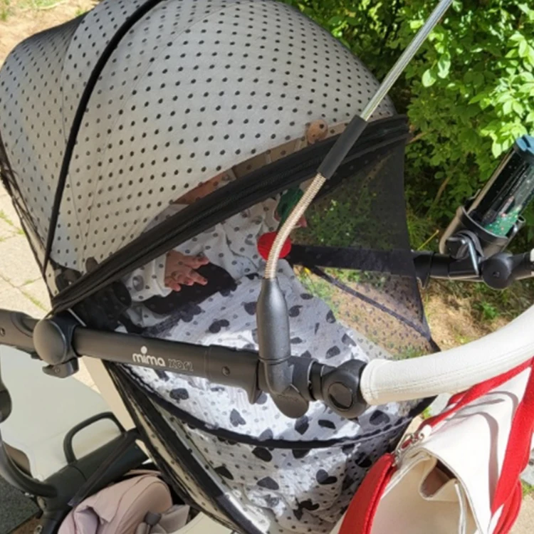 High Quality Outdoor Daisy Embroidery Baby Stroller Mosquito Net
