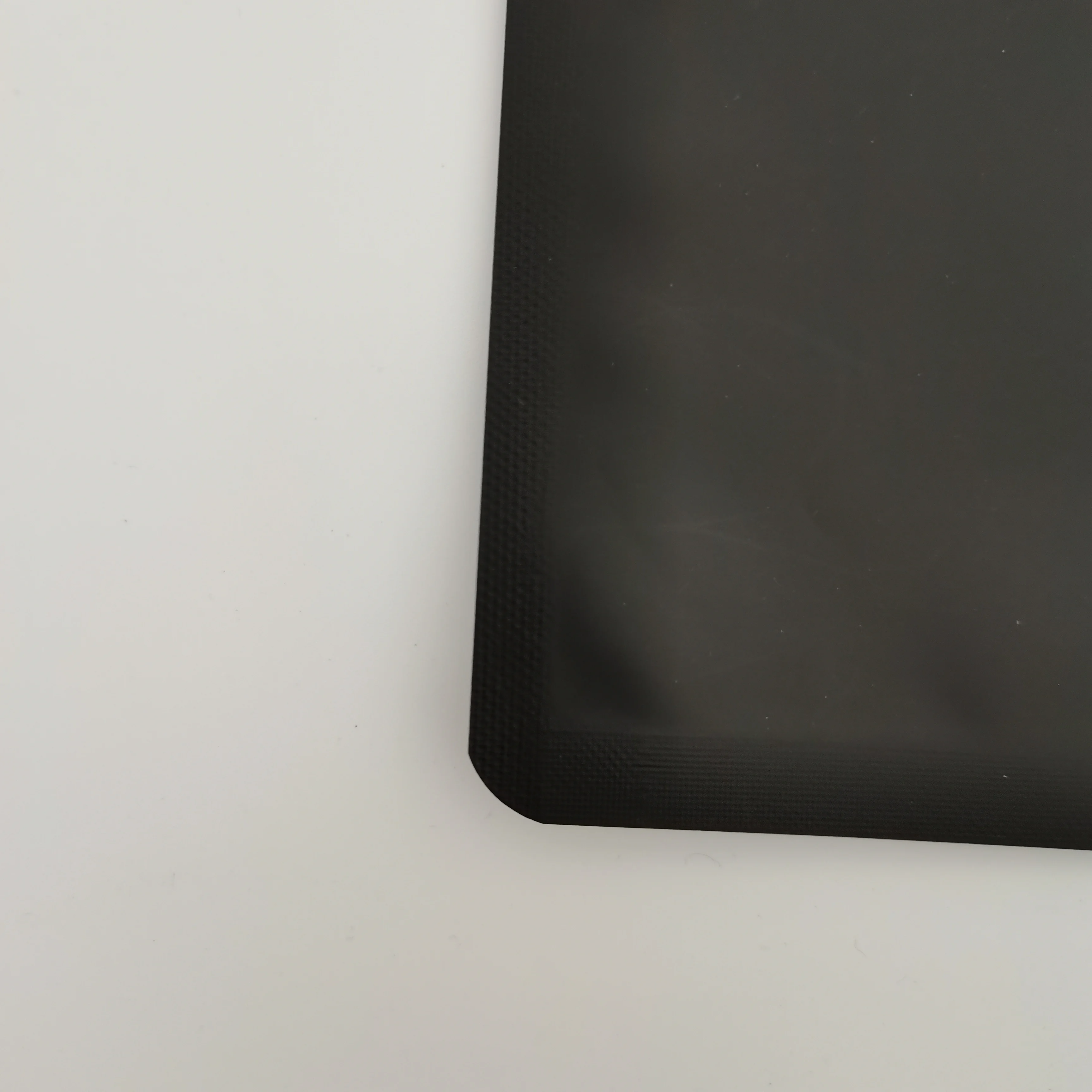 Matte finish black custom logo aluminum foil plastic mylar ziplock food packaging pouch bag