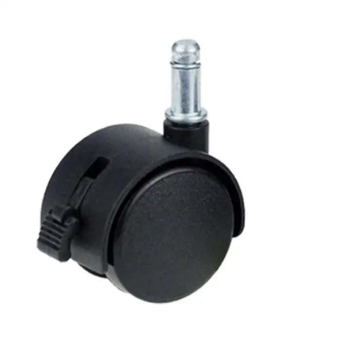Wholesale Furniture Caster 2 Inch 1.5 inch Black Nylon Office Chair Caster PP Swivel Furnitures Caster Wheels