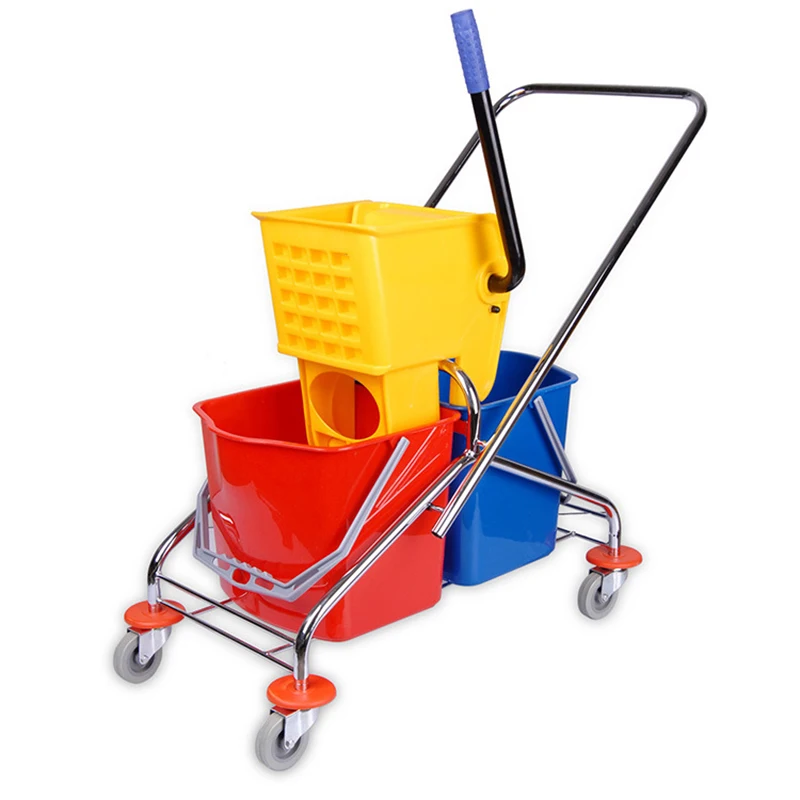 Hospital Janitorial Cart hotel room service equipment other supplies housekeeping cleaning trolley mop wringer
