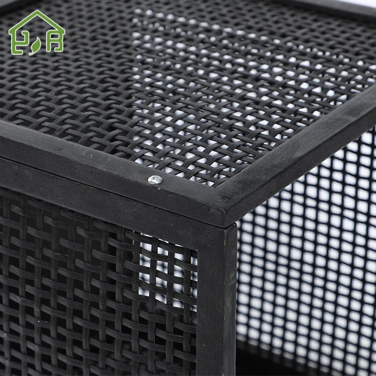 China supplier friendly handmade wooden bamboo square storage box sundries storage basket cabinet basket customized