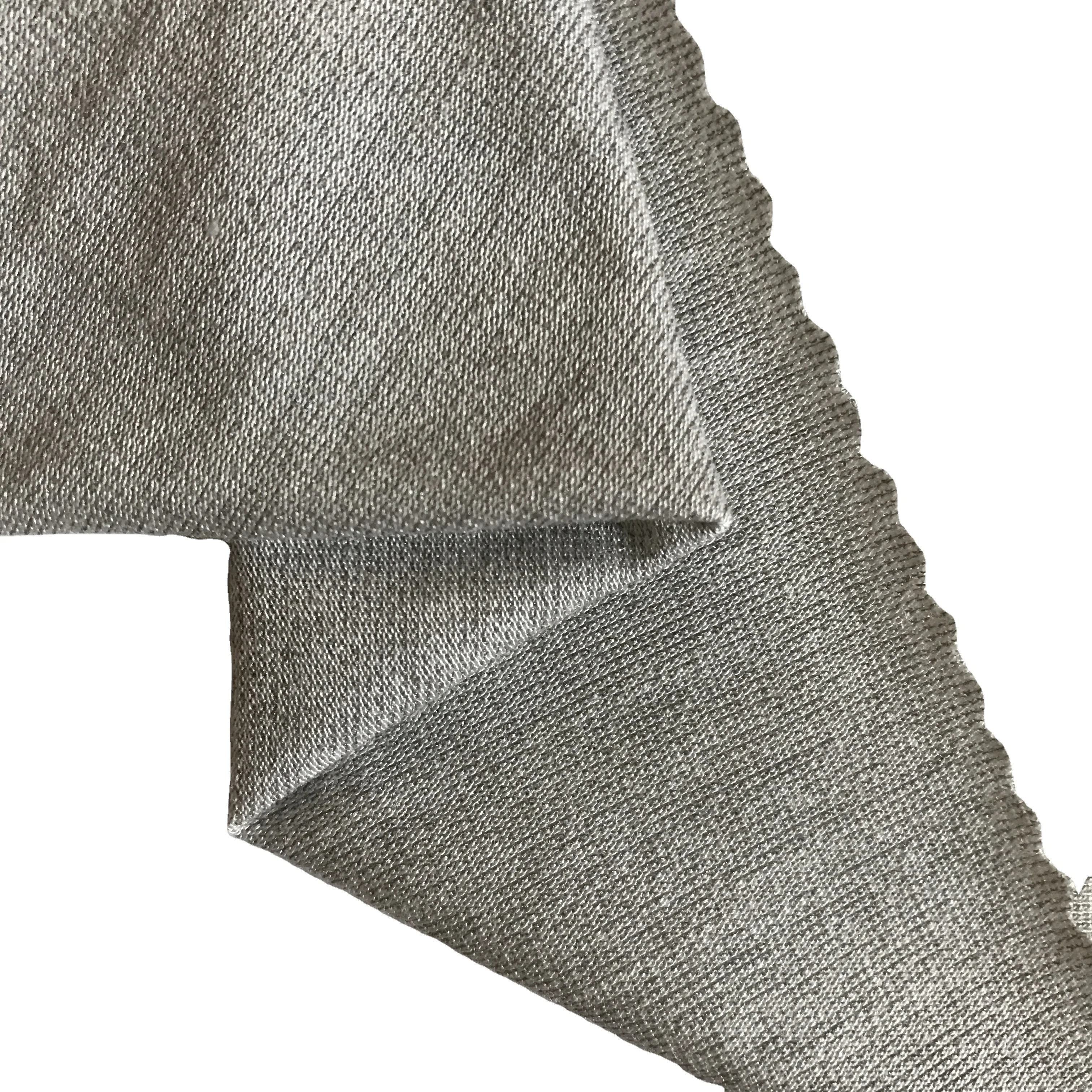 EMF protection knitted jersey spandex bamboo antibacterial nano silver underwear fabric