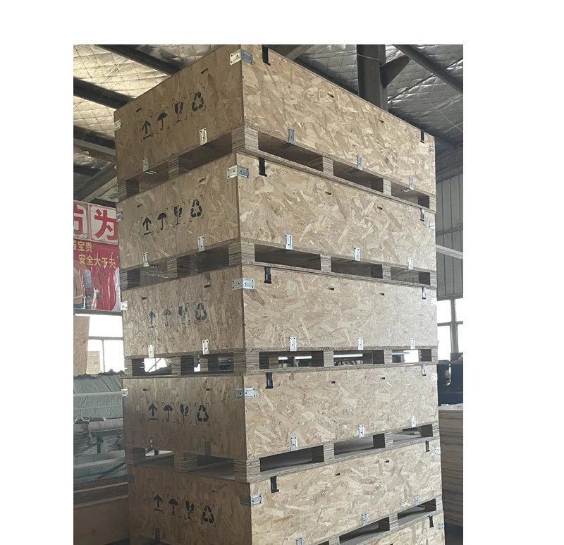 Wooden crate Durable Custom size Warehouse Logistics Delivery Storage Stackable Crate Turnover Box With crate clips