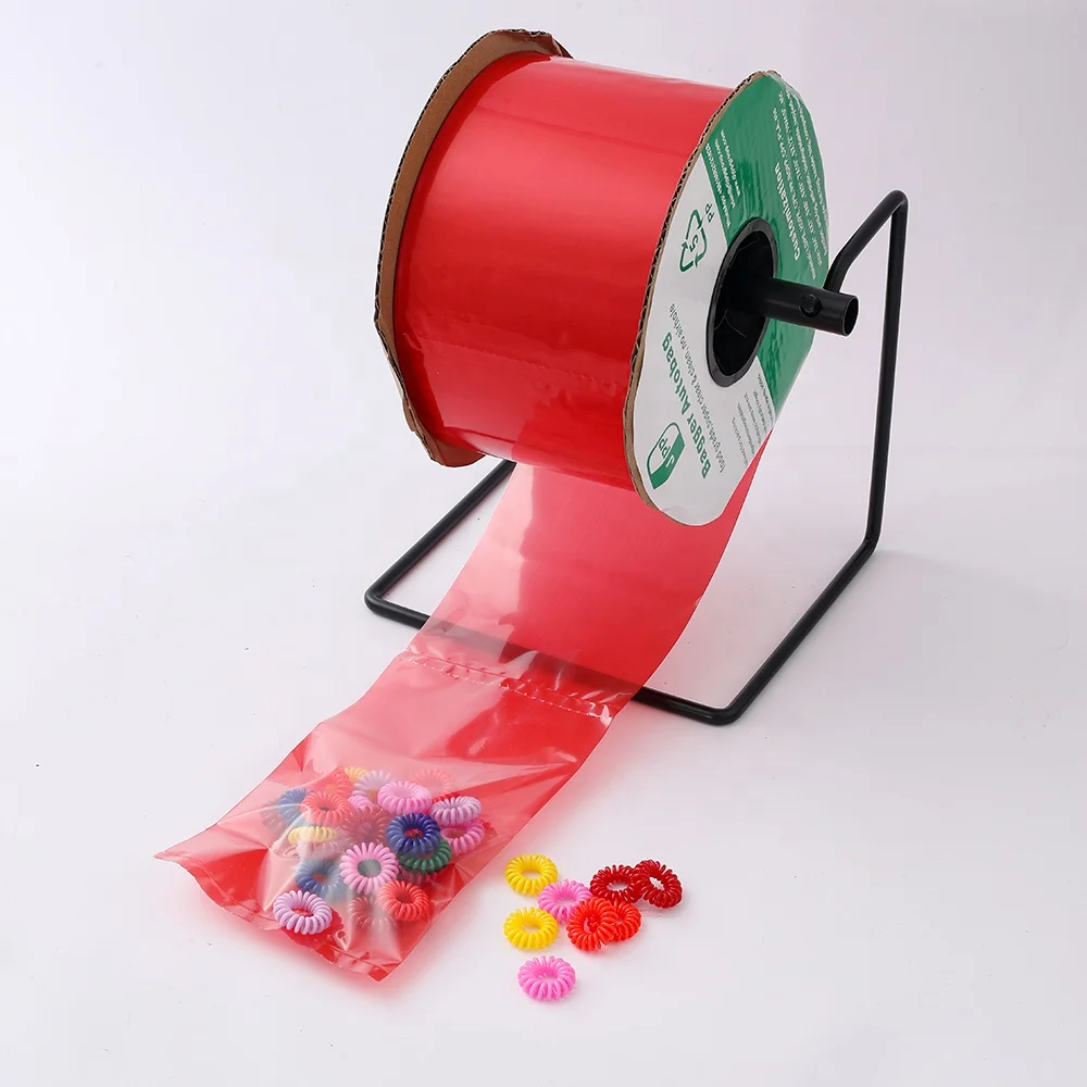 Custom Printed High Quality 12' x 16' Plastic Produce Bag on a roll, Pre-opened Automatical Plastic Bagger Packing Autobag Bag