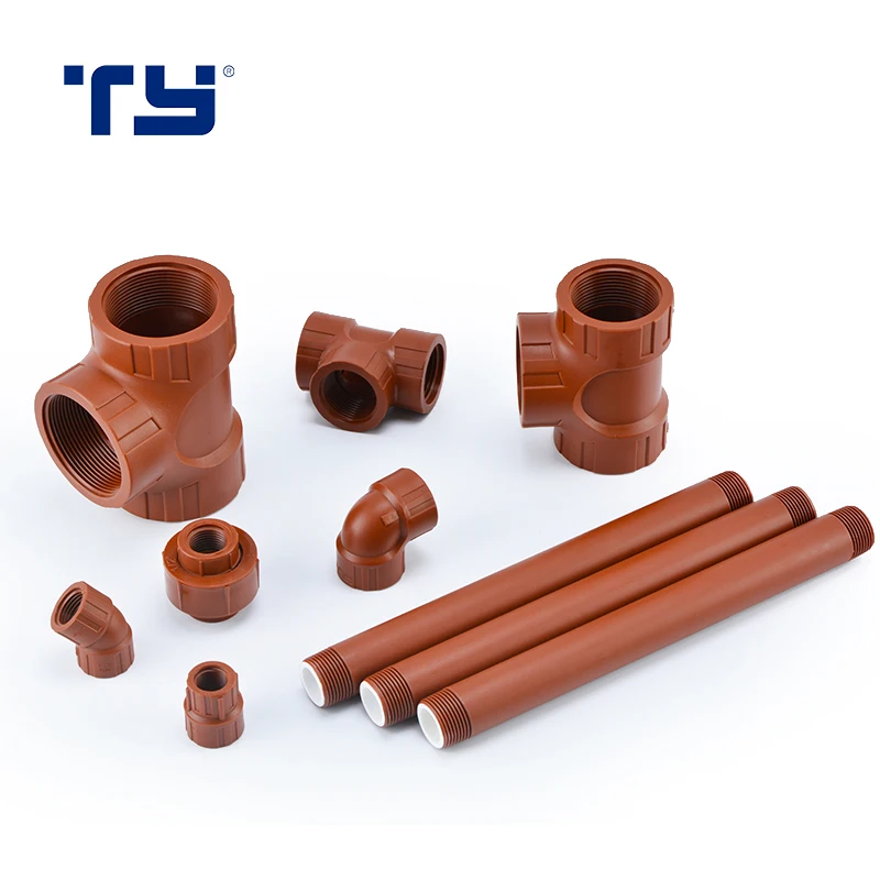 high pressure brown BSPT threaded ips pipe fittings PPH pipe