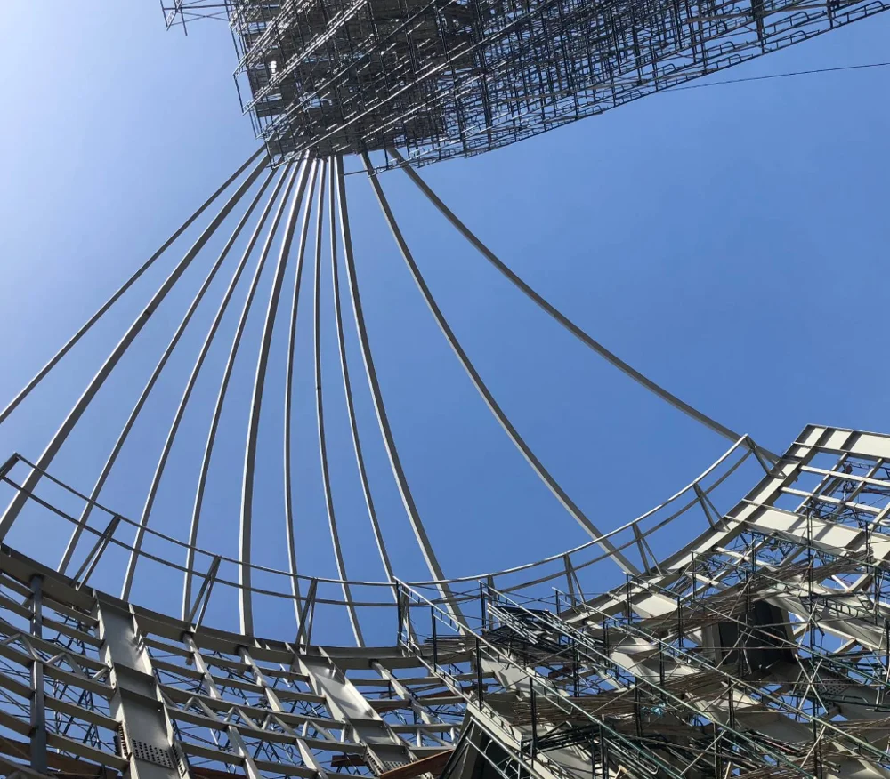 large space steel structures for stadiums, exhibition, conference hall, etc