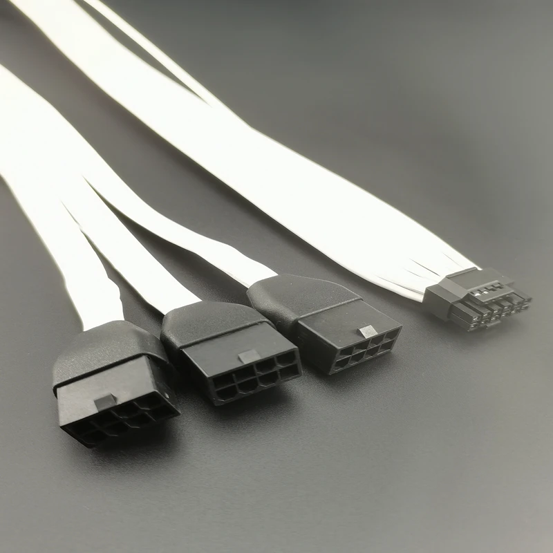 12-контактный разъем с интервалом 3,0 дюймов для 3*6 + 2 видеокарт из материала ТПЭ, Удлинительный кабель ATX