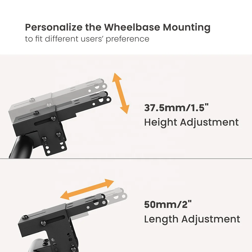 LRA01-WM01 Racing Simulator Steering Wheel Stand Accessories for Logitech Thrustmaster Fanatec PC Xbox PS4 PS5