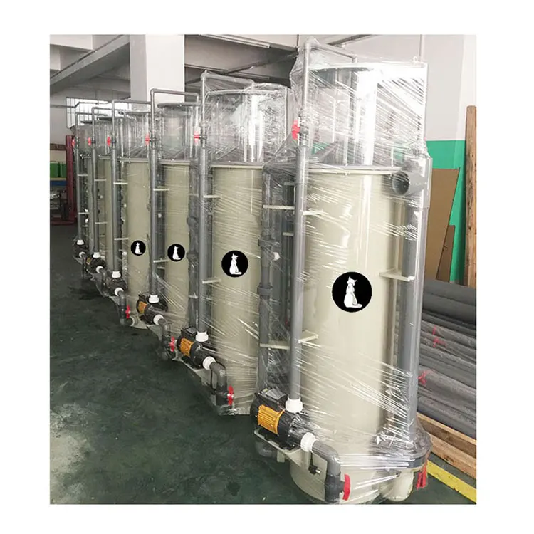 High Efficiency Commercial Aquaculture Fish Farm Protein Skimmer Ras Marine Filter for Seawater Made of Plastic and PP