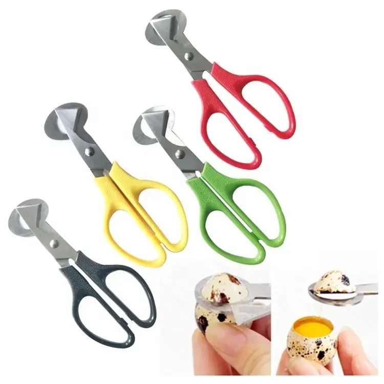 Stainless Steel Egg Scissors Egg Topper Cutter Shell Opener Durable Boiled Quail Egg Open Multifunction Creative Kitchen Tools