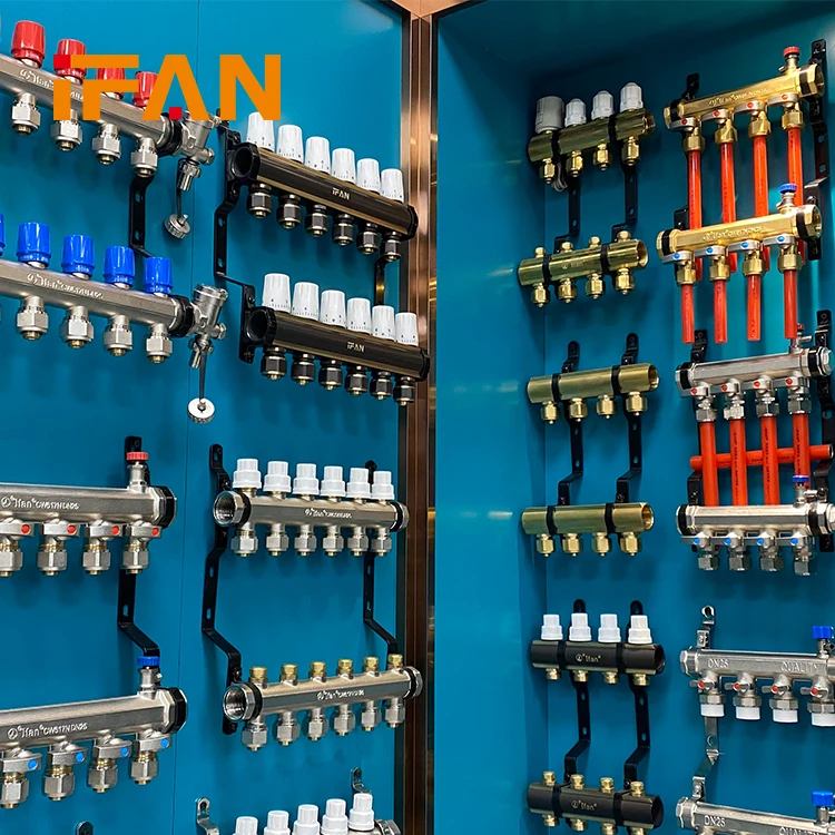 IFAN Manufacturer OEM ODM Forged Floor Heating Plumbing PEX Pipe Brass Water Manifold